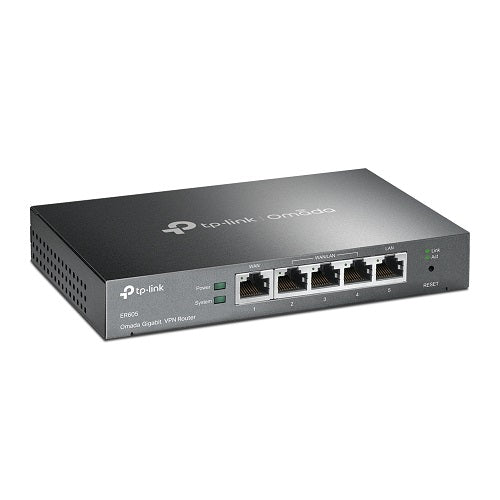 Router Multi-WAN VPN TP-Link Omada ER605 V2.6 con 5 puertos gigabit (hasta 3 puertos WAN) SafeStream 1 puerto USB 2.0