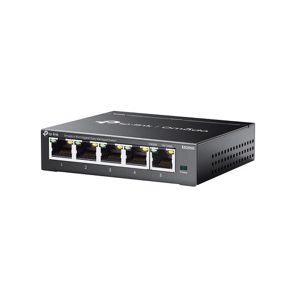 Switch Easy Managed TP-Link Omada ES205G metálico escritorio/ montaje pared 5 puertos gigabit AUTO Negotiation/AUTO MDI/MDIX