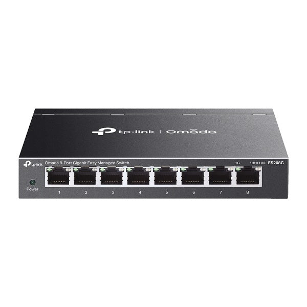 Switch Easy Managed TP-Link Omada ES208G metálico escritorio/ montaje pared 8 puertos gigabit AUTO Negotiation/AUTO MDI/MDIX