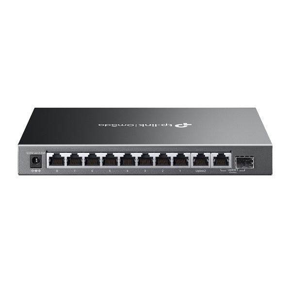 Switch Easy Managed TP-Link Omada ES210GMP escritorio/montaje pared 8x RJ45 gigabit PoE+802.3af/at max. 123W 1x RJ45 gigabit uplink 1x SFP/RJ45 gigabit combo