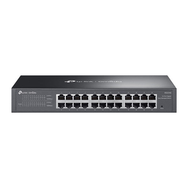 Switch Easy Managed TP-Link Omada ES224G metálico escritorio/ montaje pared 24 puertos gigabit AUTO Negotiation/AUTO MDI/MDIX