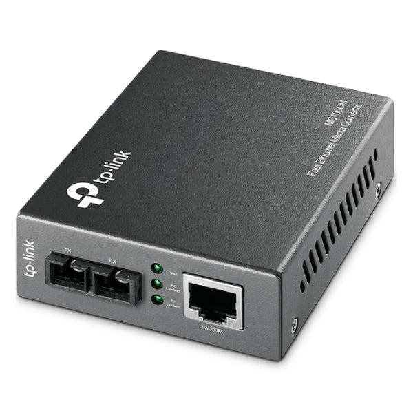 Convertidor Multimedia Multi-modo TP-Link MC100CM 10/100Mbps compatible con estándares 802.3u 10/100 Base-TX 100Base-FX