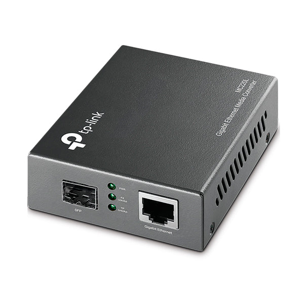 Convertidor Multimedia SFP gigabit TP-Link MC220L 1x SFP 1x RJ45 1000M Auto MDI/MDIX compatible IEEE 802.3ab y 802.3z IEEE