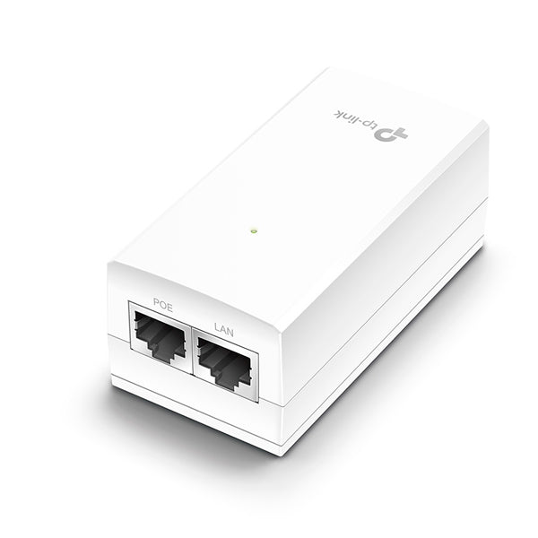 Adaptador PoE Pasivo TP-Link TL-POE2412G 12W (max 24VDC) 2 puertos RJ45 gigabit plug and play con base para montaje en pared