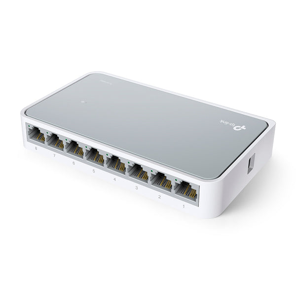 Switch TP-Link TL-SF1008D escritorio 8 puertos RJ45 10/100M no administrable carcasa de plástico