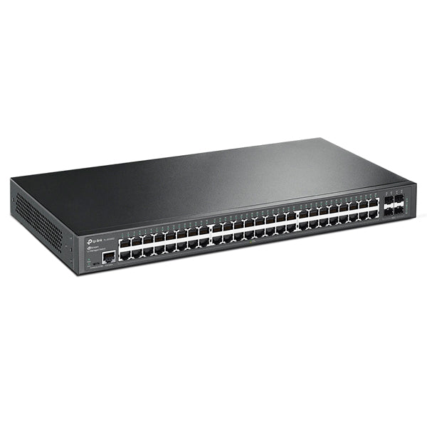 Switch TP-Link JetStream TL-SG3452 administrable L2+ 48 puertos RJ45 y 4 puertos SFP gigabit 1 x MicroUSB y 1 x RJ45 consola