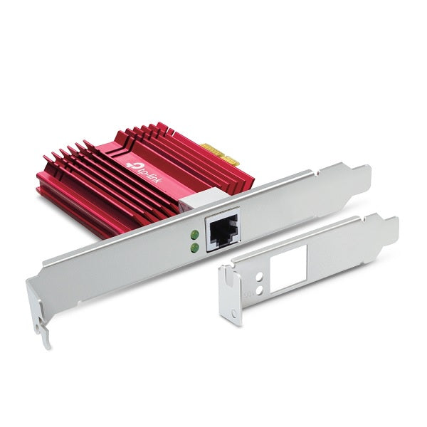 Adaptador TP-Link TX401 PCI Express 3.0 x4 con 1 puerto RJ45 gigabit / Megabit hasta 10Gbps LED indicador de enlace