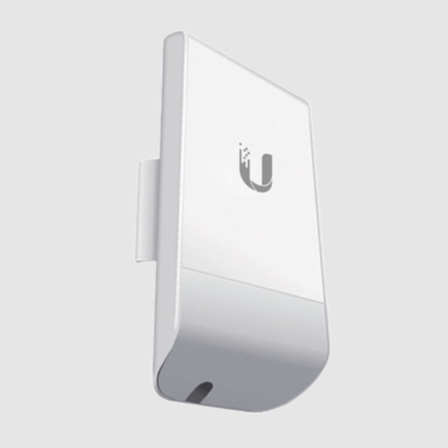 Ubiquiti NANOSTATION LOCOM5 - Radio Airmax 5.8GHz para exteriores con antena integrada tipo panel de 13 dBi MIMO potencia de 23 dBm y rendimiento de
