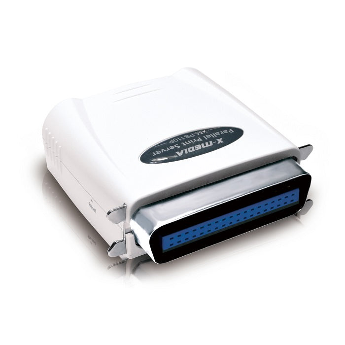 Servidor de impresión X-Media XM-PS110P 1 puerto paralelo y 1 puerto RJ45 Fast Ethernet