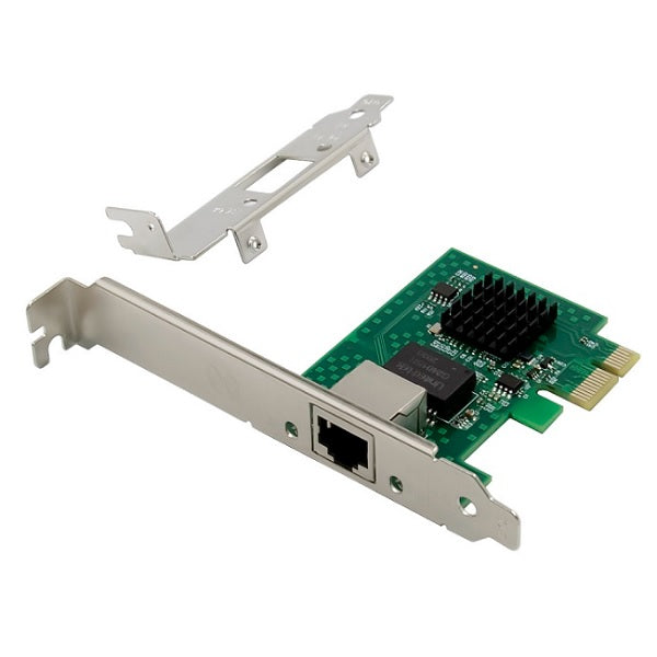 Adaptador PCI Express X-Media XM-NA4811 con 1 puerto RJ45 hasta 2.5Gbps chipset Intel I225-V LED indicador de enlace