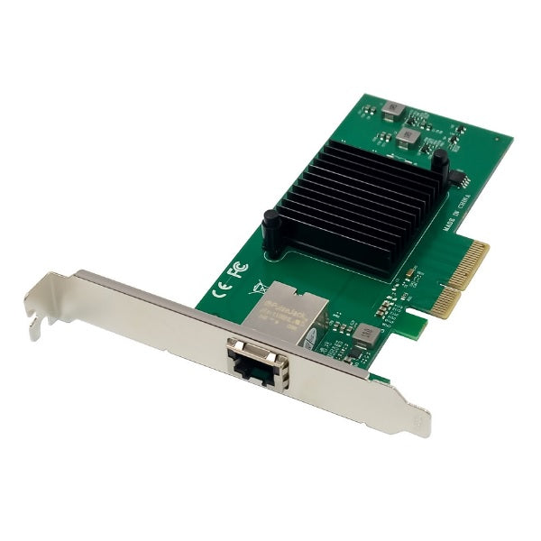 Adaptador PCI Express 3.0x4 X-Media XM-NA6810 con 1 puerto RJ45 gigabit/megabit hasta 10Gbps LED indicador de enlace