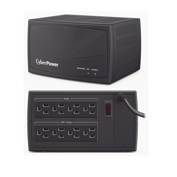 Regulador CyberPower CL1500VR 1500VA/750W 8 contacos NEMA5-15R (4 AVR+supresor y 4 supresor) 245 Joules filtración EMI y RFI