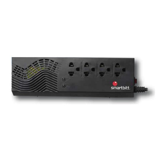 Regulador de voltaje Smartbitt SBAVR1200S1200VA/ 600W LED indicador 4 NEMA 5-15R 120VCA 60Hz switch ON/OFF