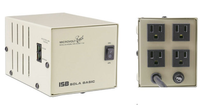 Regulador Sola Basic Microvolt INET DN-21-102 1000 VA 4 contactos NEMA 5-15R