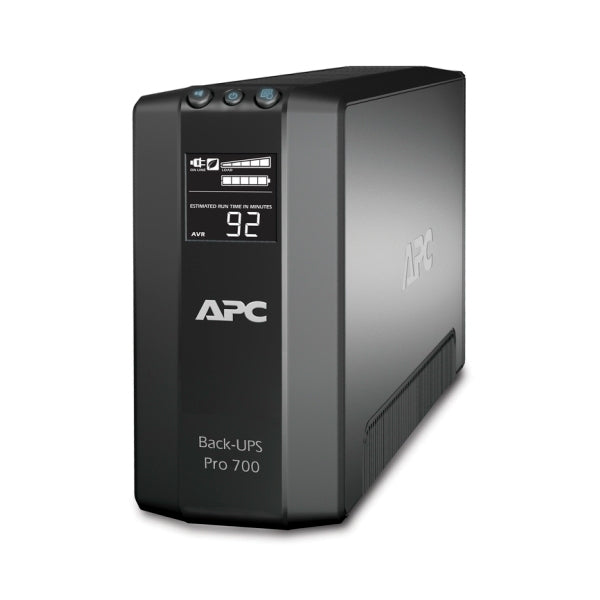 UPS APC Pro BR700G 700VA/ 420W AVR LCD 6 contactos NEMA 5-15R (3 c/respaldo batería)