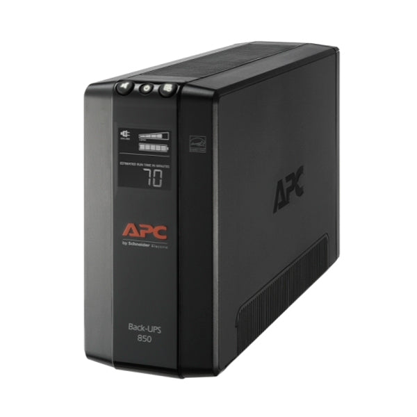 UPS APC Pro BX850M-LM60 850VA/ 510W AVR 8 contactos NEMA 5-15R (4 con protección batería) interfaz LCD LAM 60Hz 120V