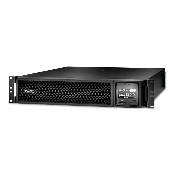 UPS Smart APC SRT3000RMXLA 3.0kVA/2.7kW 120V LCD 2U incluye kit rieles 1x NEMA L5-30R y 8x NEMA 5-20R online doble conversión