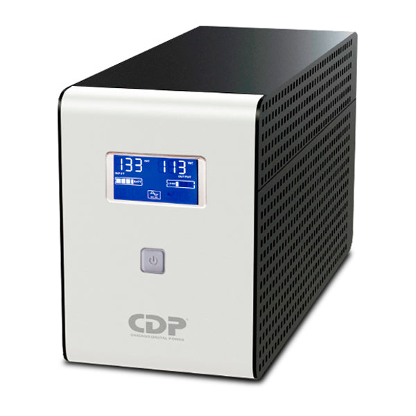 UPS inteligente CDP R-SMART1210 1200VA/720W LCD 10 NEMA 5-15R (5 c/protección batería) fax/modem/DSL RJ11/RJ45