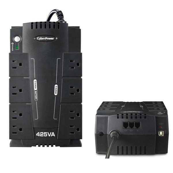 UPS Standby CyberPower CP425SLG 425VA/255W indicador LED 8 NEMA 5-15R (4 c/protección batería) 120V Energy Star