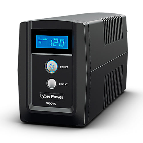 UPS serie OM CyberPower OM900ATLCD 900VA/420W AVR torre 6 NEMA 5-15R (3 con protección de batería) 120V Tel/USB