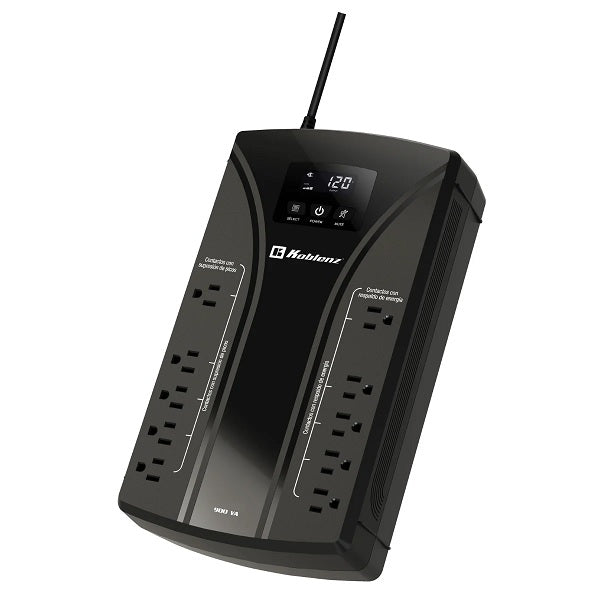 UPS Koblenz 9022 USB 900VA/450W 10 NEMA 5-15R (5 c/protección batería) pantalla LCD puerto USB de comunicación