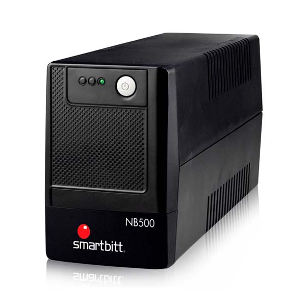 UPS interactivo Smartbitt SBNB500 500VA/250W 120V torre 4 NEMA 5-15R con respaldo batería regulación y supresor picos