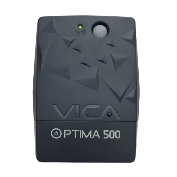 UPS No-Break VICA OPTIMA 500 de 550VA/ 245W 6x NEMA 5-15R respaldadas y reguladas 1x USB Tipo B protección de línea RJ11 y RJ45