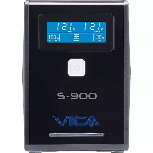 UPS No-Break VICA S900 onda cuasisenoidal 900VA/ 550W LCD 8x NEMA 5-15R (4 con respaldo bateria) 127 VCA 60 Hz