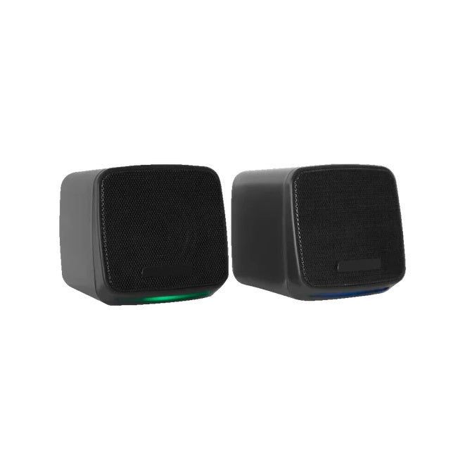 Bocinas Acteck 2.0 Elant Cube AS430 alambricas USB 6W 3.5mm control de volumen