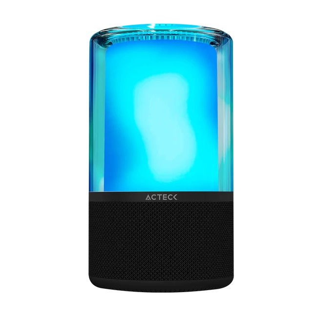 Bocina Acteck Glee Pure AP70 Negro portaitl Bluetooth 5.2 Iluminación de Efectos Series bateria recargable 5h 20W