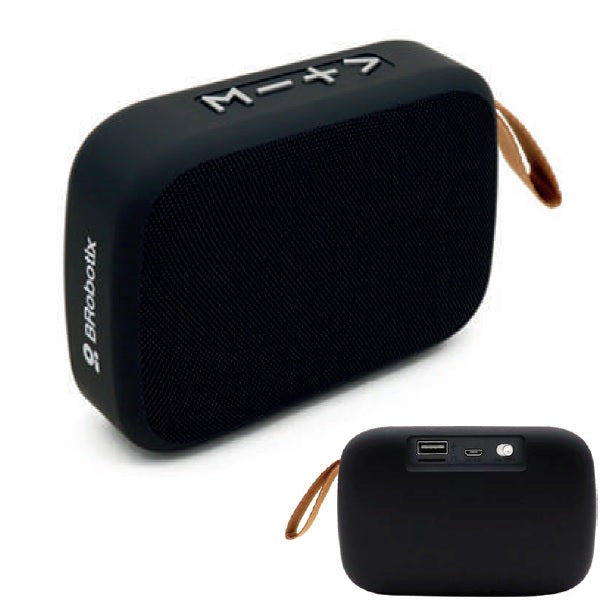 Bocina Brobotix Bluetooth FM/USB color Negro