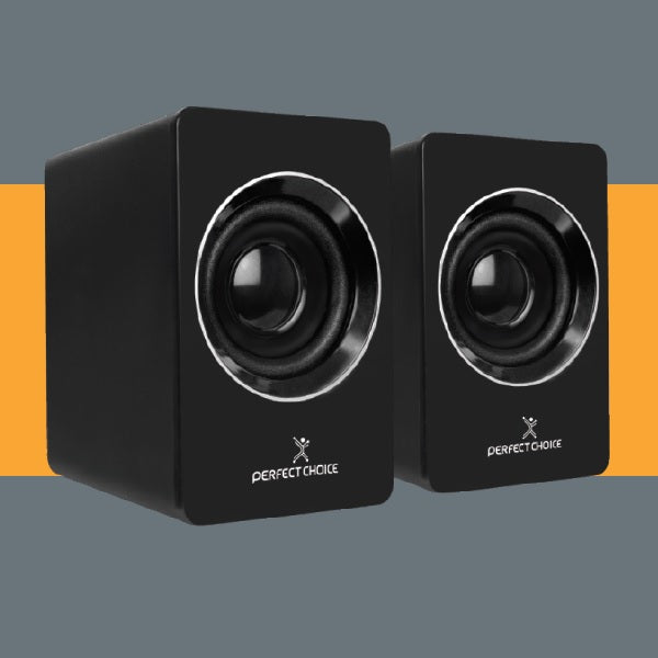 Bocinas Perfect Choice Estéreo Mosso 3.5mm USB Negro