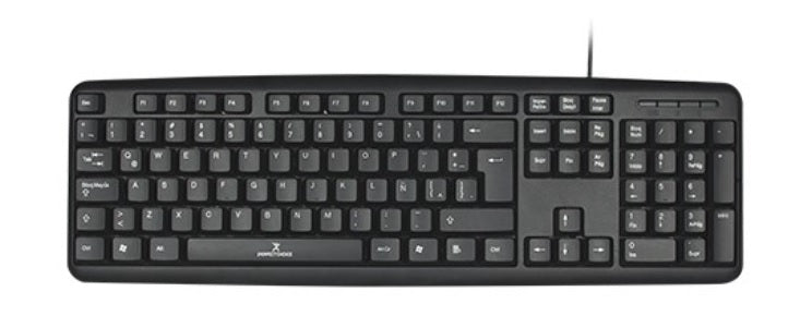 Teclado Perfect Choice alambrico USB modelo PC-201038 color Negro