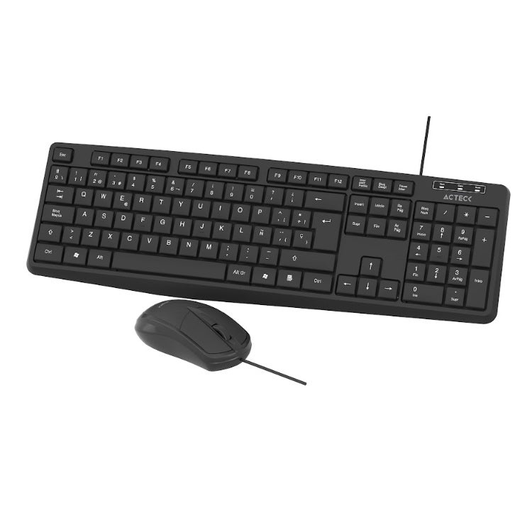 Kit teclado y mouse Acteck Creator MK210 Alambrico negro AC-928984