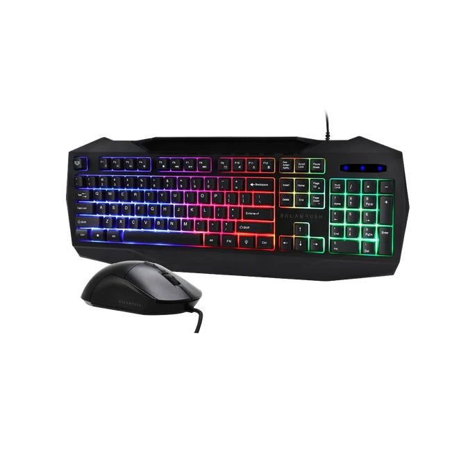 Kit Teclado y Mouse Balam Rush Gamer Squad Master KTM333 Negro USB 3 600DPI 4 Niveles Anti-ghosting