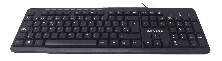 Teclado Naceb alambrico USB modeloNA-0109 color Negro