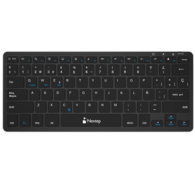 Teclado Nextep Inalambrico Compacto Recargable Bluetooth 10 Metros