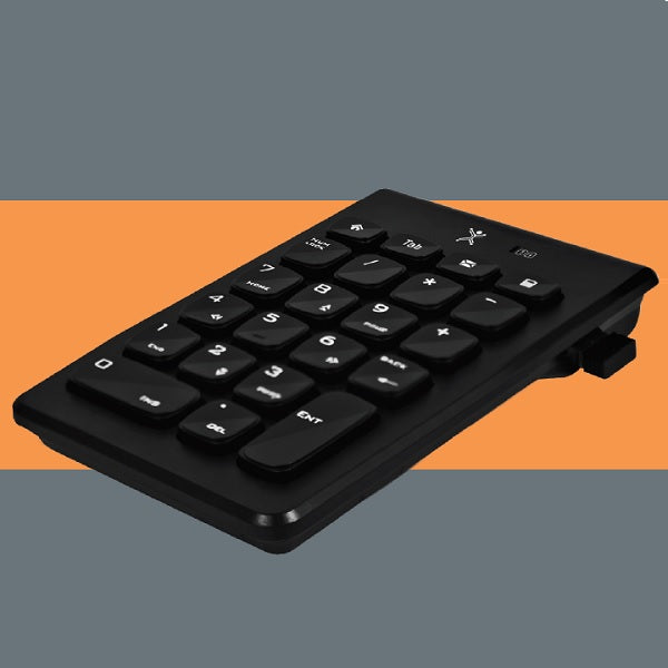 Teclado numerico Perfect Choice Negro inalambrico receptor USB diseño portatil teclas de membrana
