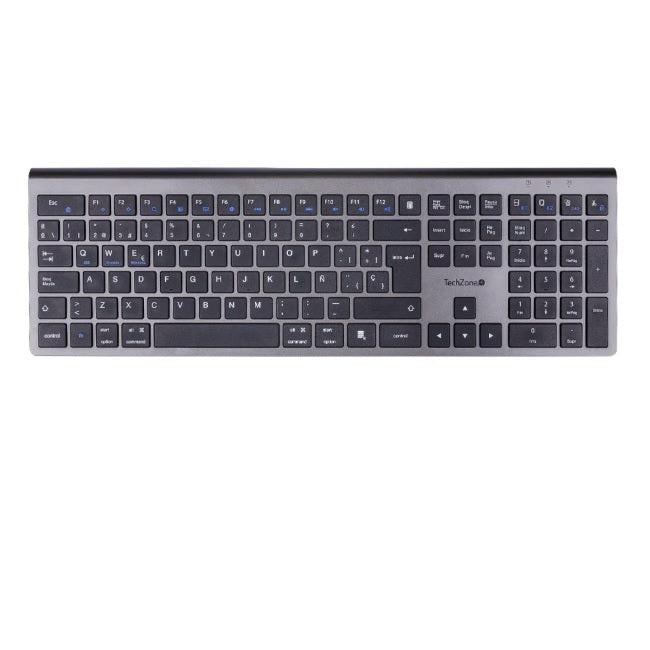 Teclado Techzone Hefestos inalambrico recargable multilenguaje estandar 105 teclas USB tipo C