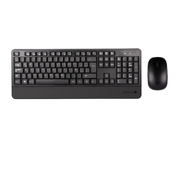 KIT Teclado y Mouse Proof inalambrico estandar 105 teclas negro