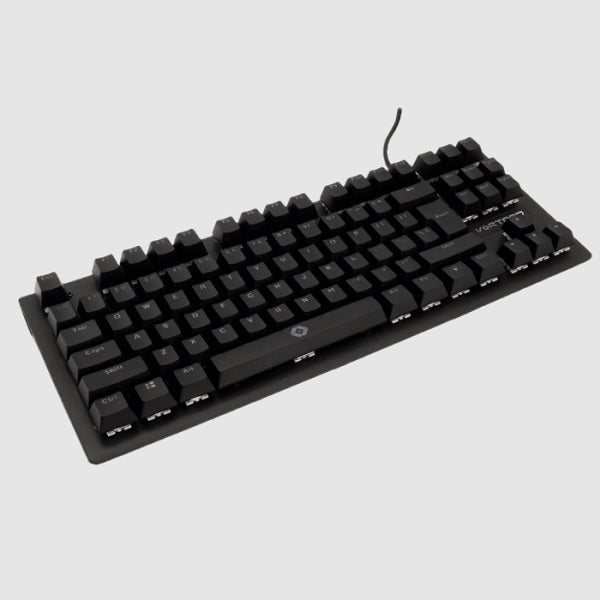 Teclado Gamer Vortred Alámbrico Alpha RGB USB 1.5 Metros modelo V-930105 color Negro