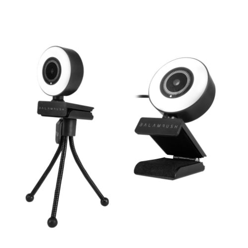 CAMARA WEB BALAM RUSH USB 1080P FHD CORRECCION DE COLOR NEGRO STELAR CW750