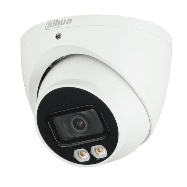 Camara Dahua DH-HAC-HDW1200TN-IL-A-0280B-S6 domo 2 mpx lente 2.8mm IR 40 m metalica exterior 102 gds aper microfono integrado ip67