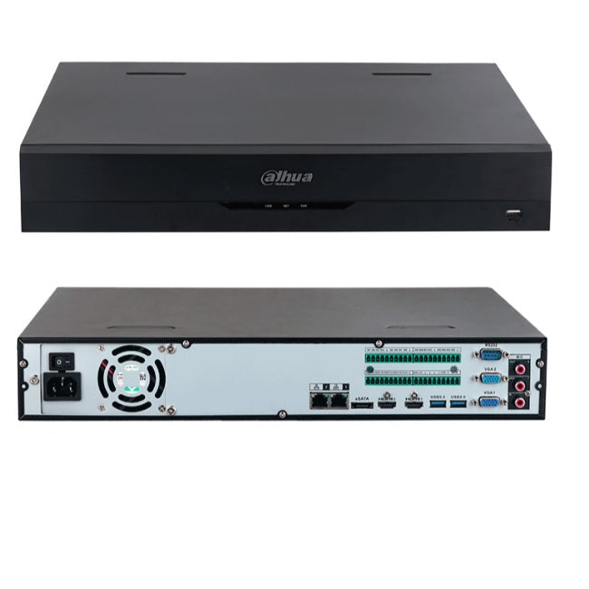 NVR Dahua DHI-NVR5432-EI 32 canales IP 4K con tecnología Acupick WizSense y Smart H.265+. Rendimiento de 384 Mbps 4 bahias para discos duros