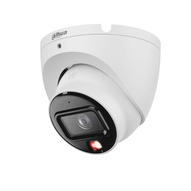 Camara Dahua DH-IPC-HDW1839T-A-IL IP domo 8mpx lente 2.8 mm y angulo de visión de 105 IR 30m Equipado con iluminador dual microfono integrado