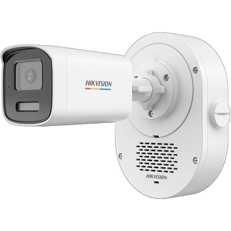 Camara Hikvision DS-2CD1T47G3-LIUF/LSRB Bala IP 4 Megapixeles Lente 4mm /50mts Ir Exterior Ip67 /ColorVu 3.0+ SoundMax Bocina + Microfono Integrado /