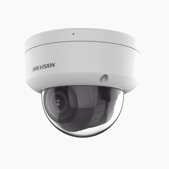 Camara Hikvision DS-2CD2723G2-LIZS2U Domo IP 2 mpx lente 2.8 A 12 mm/ 40 mts luz blanca /40 mts IR Dual Light / 2 Micrófonos Integrados IK10 PoE Exterior IP67