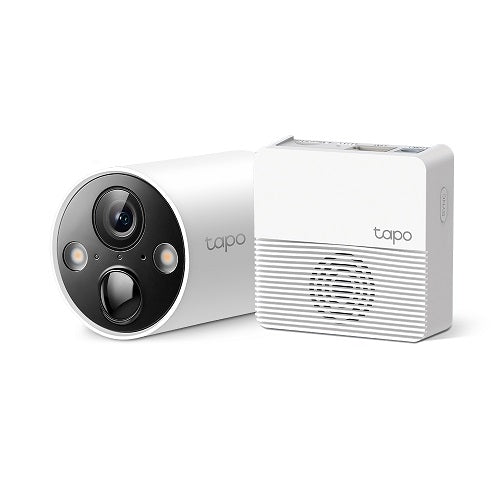 Kit videovigilancia TP-Link Tapo C420S1 con hub H200 (slot microSD) 1 cámara Wi-Fi inalámbricas batería recargable IP65 2K QHD audio 2 vías