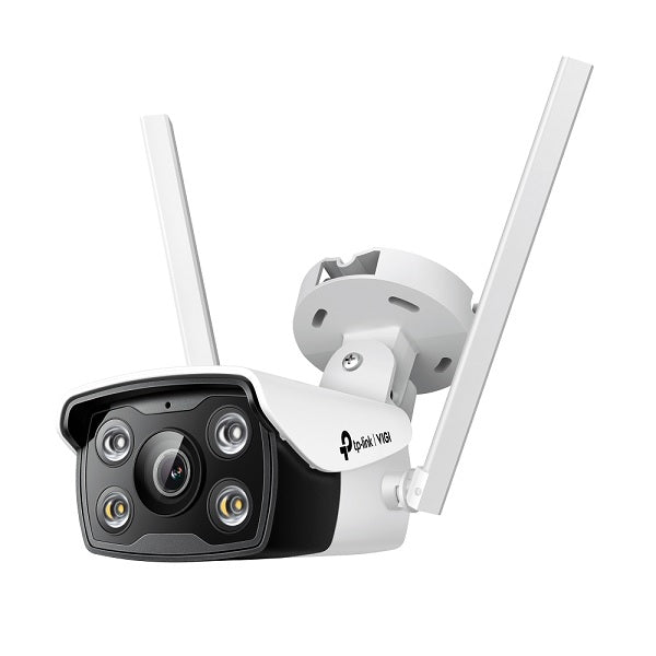 Cámara IP Bullet TP-Link VIGI C340-W Wi-Fi lente 4mm 4MP Full Color exterior IP66 SmartVid visión nocturna H.265+ PoE ONVIF slot MicroSD 256GB