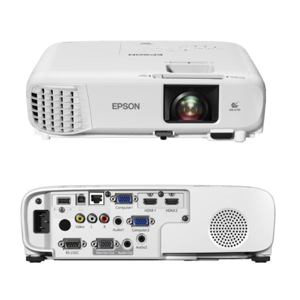 Proyector Epson Power Lite W49 3LCD WXGA 1280*800 3800L USB HDMI RJ45